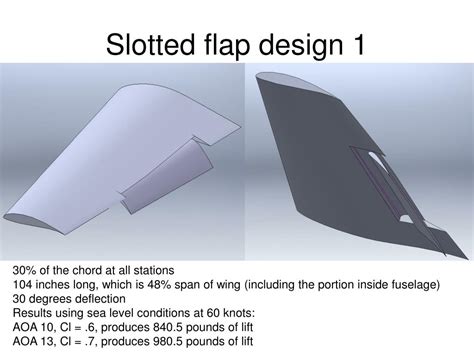 slotted flap|slotted flap design.